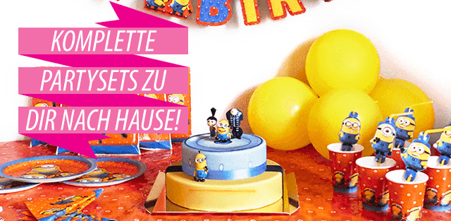 Kinderparty-Sets mit Torte online bestellen