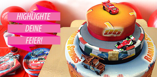 Cars auf Torte online bestellen!