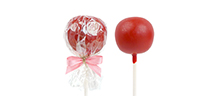Vanille Cake-Pops Rot