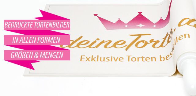 Tortenbilder in allen Größen & Mengen für Konditoreien, Bäcker, Catering- & Eventfirmen