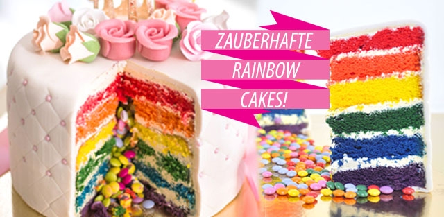 Rainbow Cakes / Regenbogen-Torten online bestellen