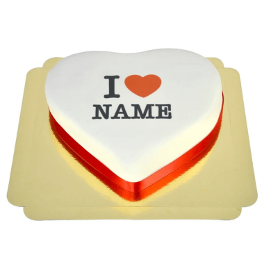 I love "Name"-Herztorte