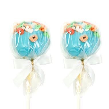 Blaue Buchstaben Cake-Pops (12 Stück) 