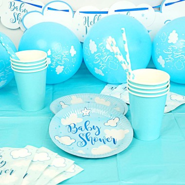 Partyset "Babyshower Blau"