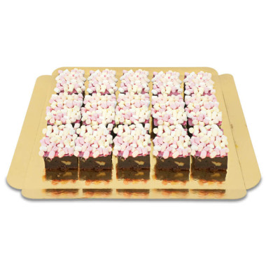 15 Brownies mit Marshmallow-Deko