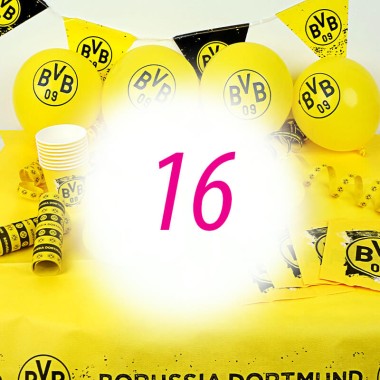 BVB Partyset für 16 Personen - ohne Torte