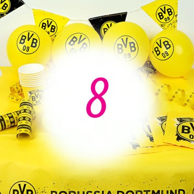 BVB Partyset für 8 Personen - ohne Torte