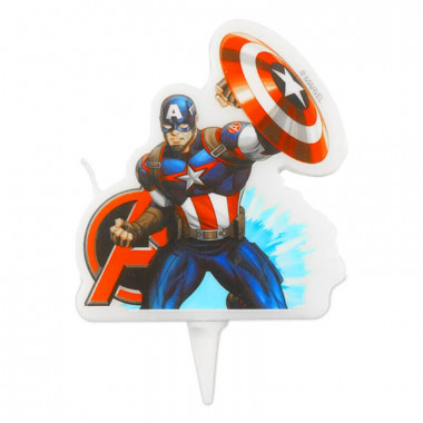 Captain America-Tortenkerze 