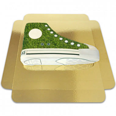 Gras-Muster Sneaker-Torte
