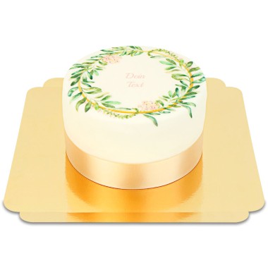 Deluxe Eukalyptus Torte + individuelle Beschriftung