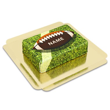 Eckige American Football-Torte