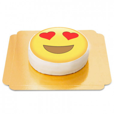 Verliebtes-Emoji-Torte