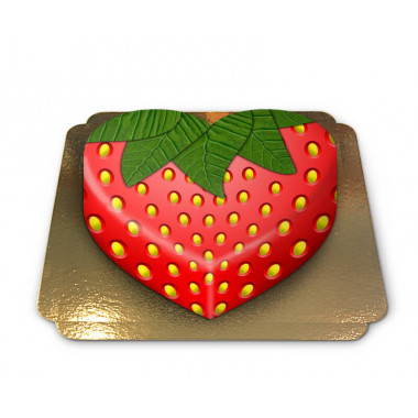 Erdbeer-Torte in Herzform
