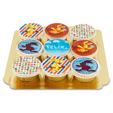 Felix der Hase Cupcakes (9 Stück)