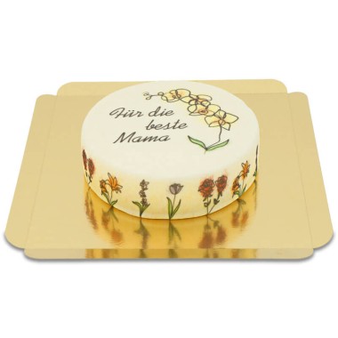 Florale Torte "Für die beste Mama"