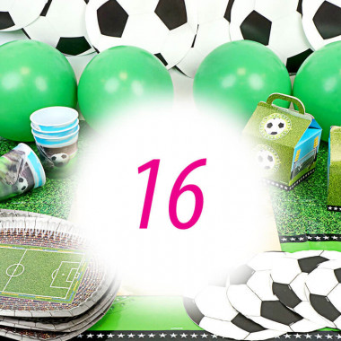 Partyset Fussball für 16 Personen - ohne Torte