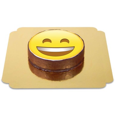 Emoticon Sachertorte Lachen 