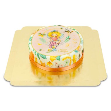 Prinzessin Lillifee-Torte auf Blumenwiese