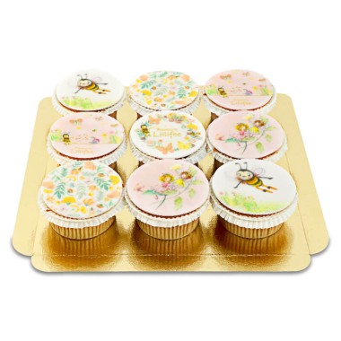 Blumige Prinzessin Lillifee Cupcakes (9 Stück)