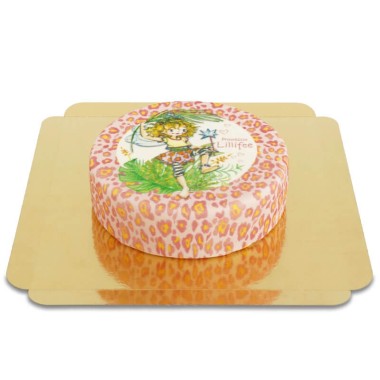 Prinzessin Lillifee-Torte mit Leoparden-Muster