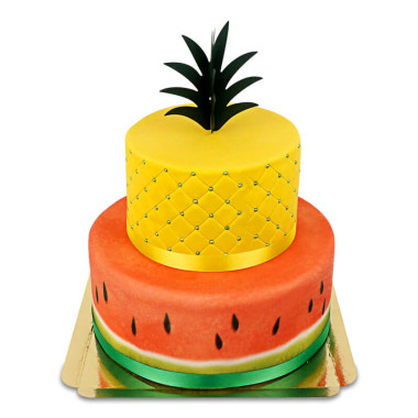 Melonen-Ananas-Torte