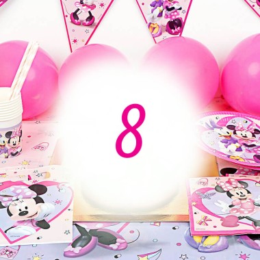 Partyset Minnie Maus für 8 Personen - ohne Torte