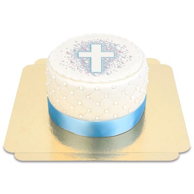 Deluxe Perlen-Torte mit Kreuz