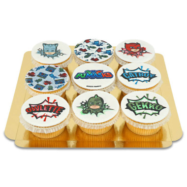 PJ Masks Namen-Cupcakes