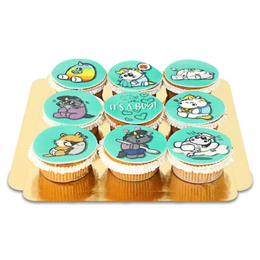 Pummeleinhorn - It's a boy Cupcakes (12 Stück)