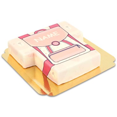 Pinke Schulranzen-Torte
