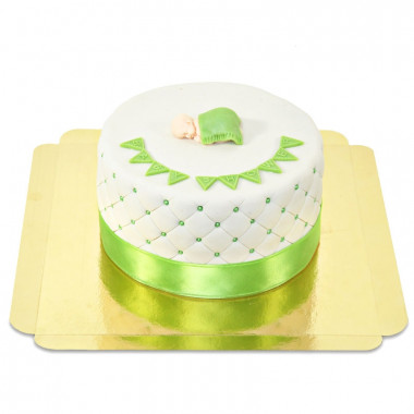 Grüne Baby-Party Torte