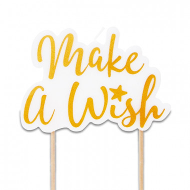 Tortenkerze, Make a wish Gold