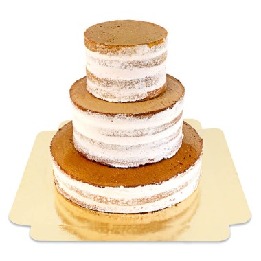 Naked Cake Vanille 3-stöckig