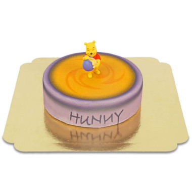 Winnie Puuh auf Honigtopf-Torte