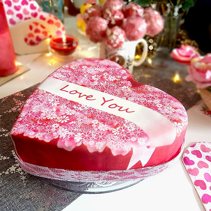 Geschenk-Torte pink 🍰