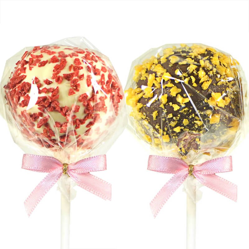 Cake-Pops, pomarańcz & truskawka 