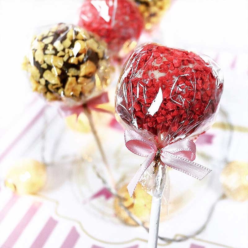 Cake-Pops, pomarańcz & truskawka 