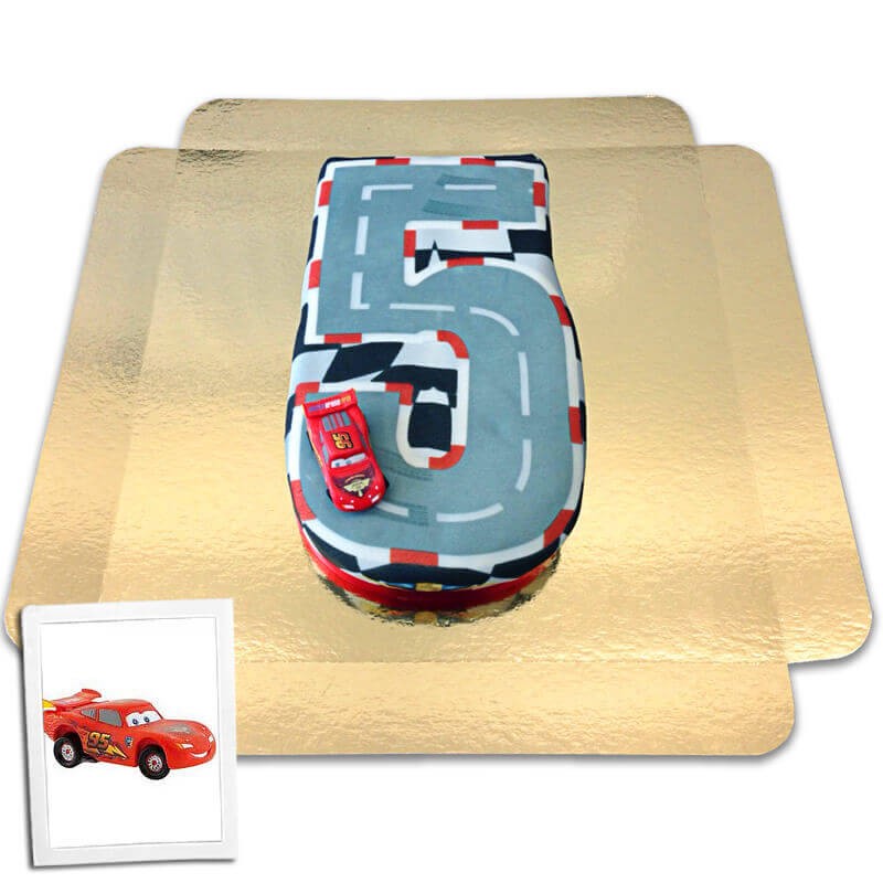 Auta - Tort w kształcie cyfry - Nr.5