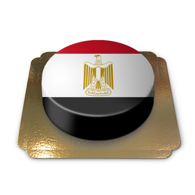 Ägypten-Flagge auf Torte