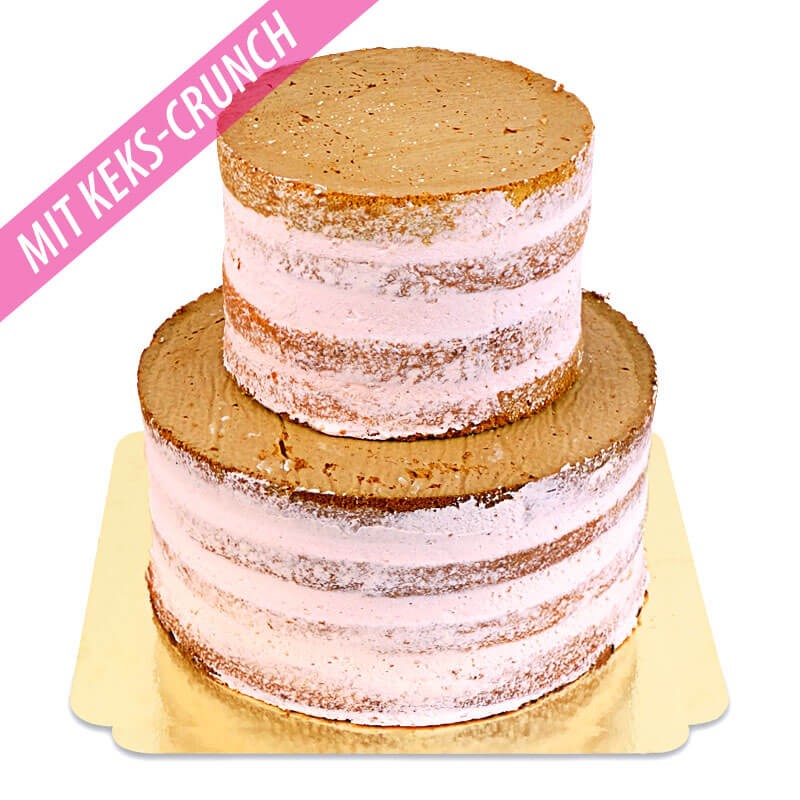 Naked Cake Erdbeere Hochzeitstorte