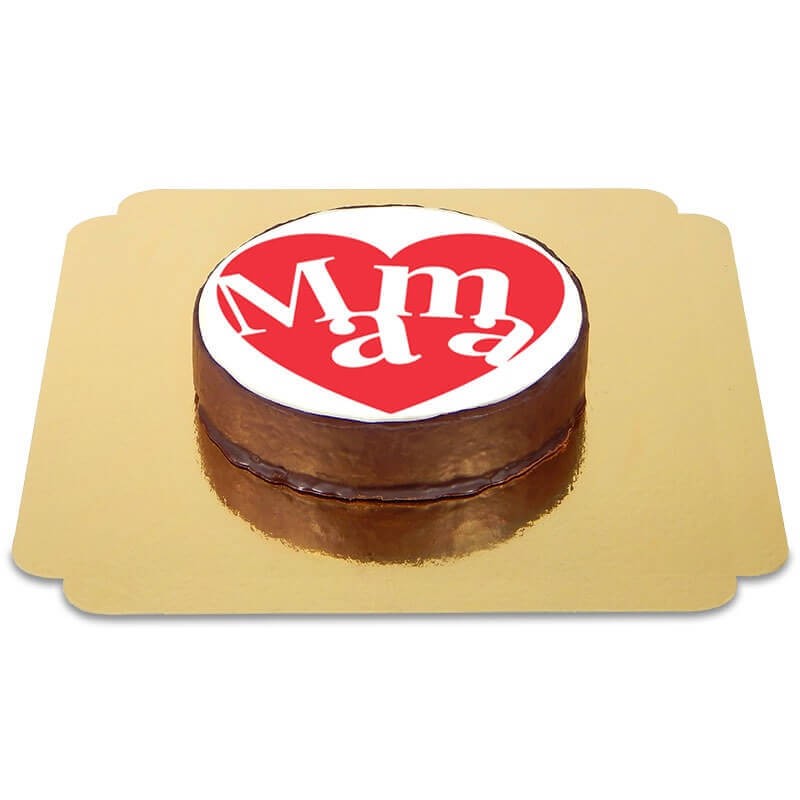 Tort czekoladowy - serce dla mamy