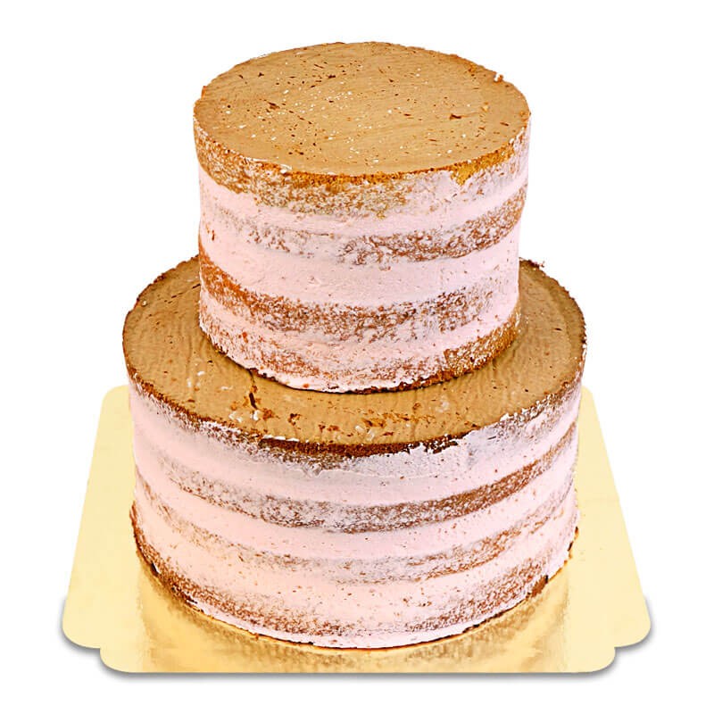 Naked Cake Erdbeere 2-stöckig