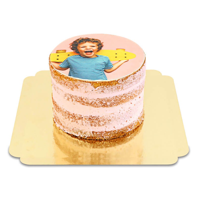 Foto-Naked-Cake Erdbeere