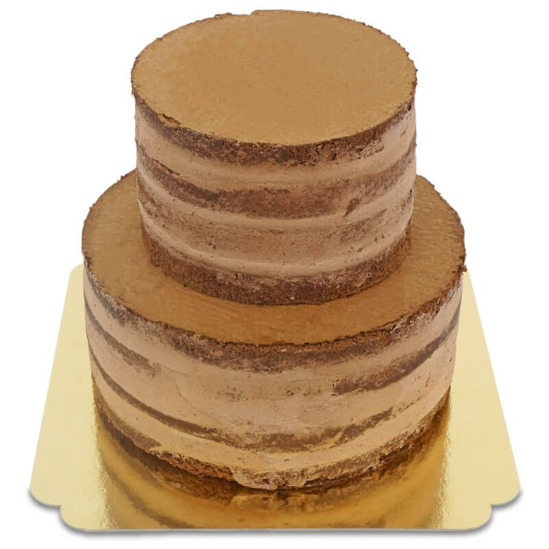 Schokoladiger Naked Cake, Hochzeitstorte