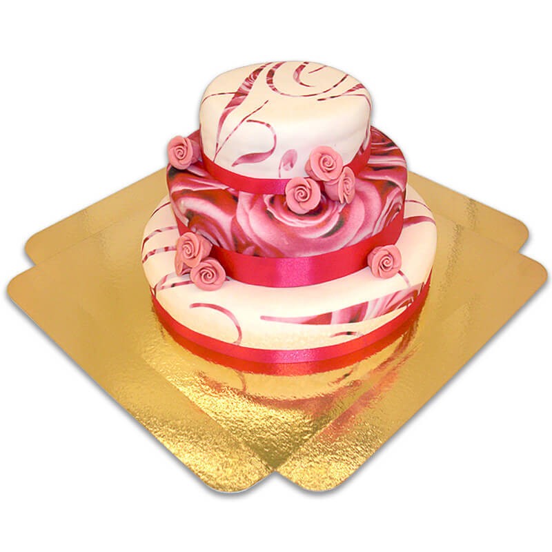 Tort weselny - Pink Wedding