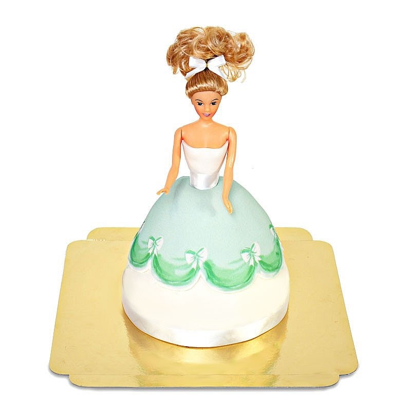 Grüne Puppenprinzessin-Torte