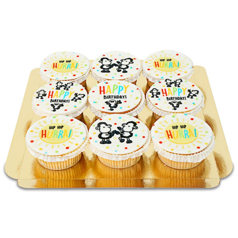 Sheepworld Hip Hip Hurra Cupcakes