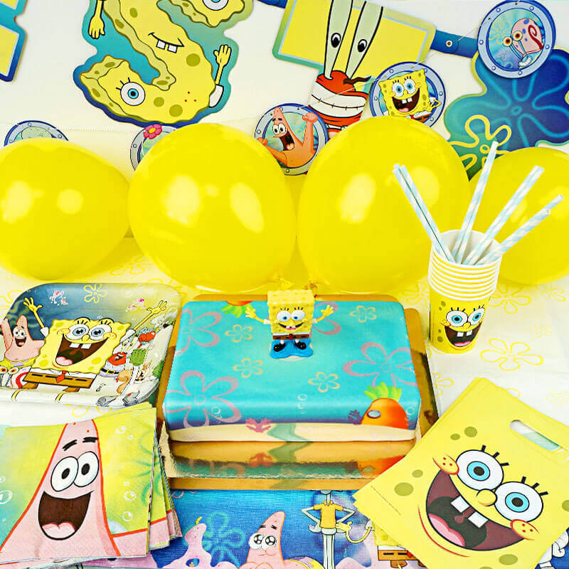 Spongebob Partyset inkl. Torte