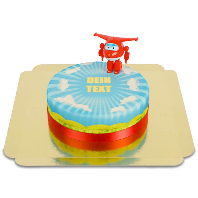 Superwings Jett auf Wolken-Torte