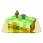 TEST - Minecraft Figur auf Spielewelt-torte